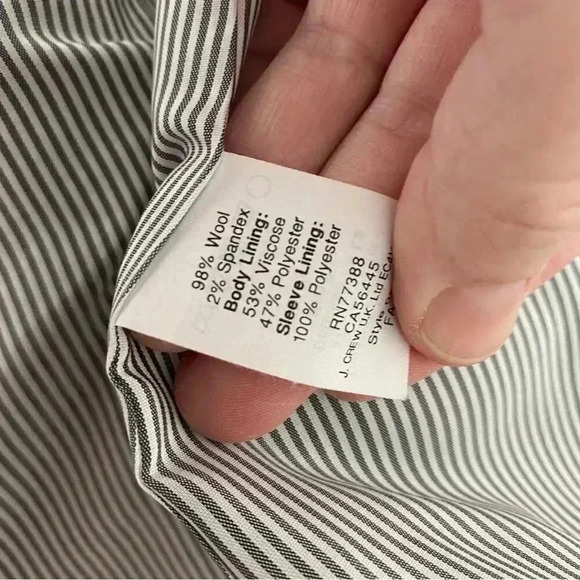 J. Crew Wool Schoolboy Blazer Black Size 2 - Picture 7 of 7